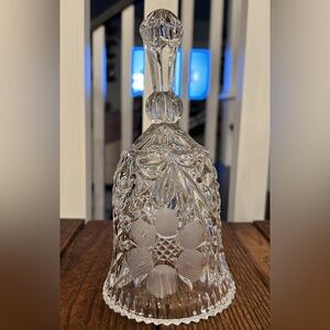 Vintage Cut Glass Decorative Bell